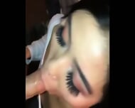 Asian Amateur Facial Cumshot – She Begged For It Dripping!
