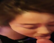 Pretty Asian Hooker Facial – She Begged For Every Drop!