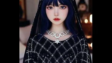 AI Generated Arabian Dress Harem Slut Begs for Huge Cock