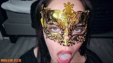 Filthy Amateur MILF Swallows Massive Cum Load – Millie Fox