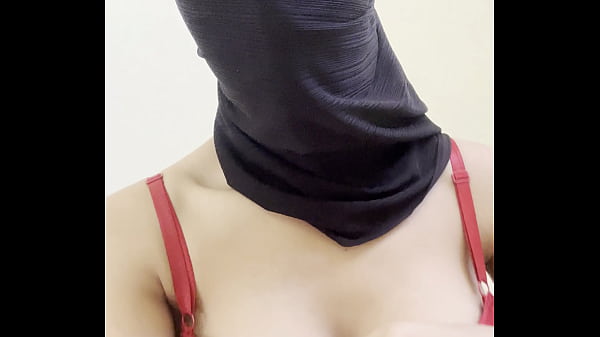 Insane Arab Niqab Hijabi Teases Massive Round Tits