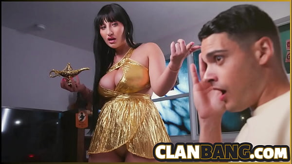 Arabian Princess Rubs Genie Lamp for Wild House Party Creampies