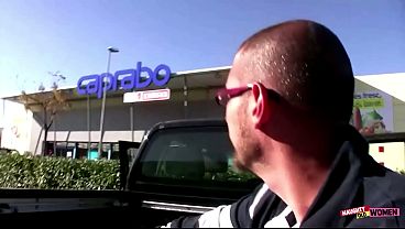 Big Tits MILF Picked Up Shopping, Ravaged Anal in Woods