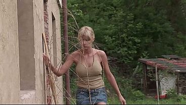 Blonde Teen Slut’s Insane Hard Anal 3 Big Cock Gangbang