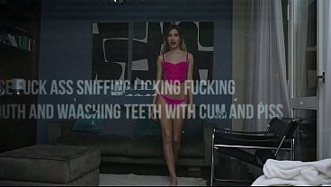 Brutal Facefuck Puke Ass Lick Cum Piss Teeth Rinse