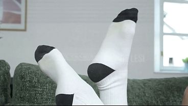 Insane Lesbian Footsie: Filthy Toes Wrecking Soaking Wet Sluts!