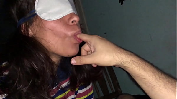 Blindfolded Argentine Slut’s Insane Sloppy Deepthroat Cock Worship