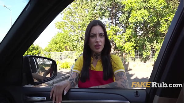 Pizza-Drenched Massive Boobs Ravaged by Throbbing Cock