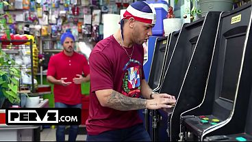 Thick Lily Lou Caught Stealing Brutally Fucked by Two Bodega Clerks