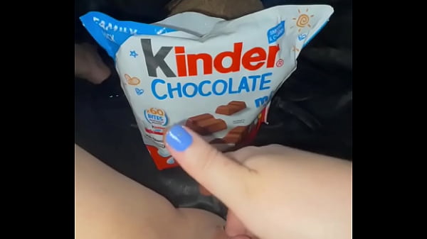 Virgin Saudi 18yo Shoves Chocolate in Throbbing Pussy Solo
