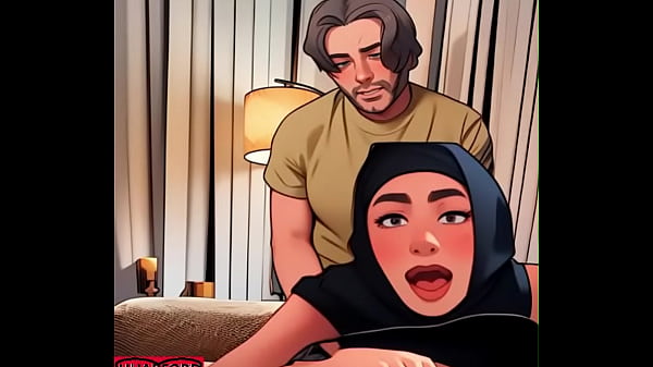 Arab Anime Hijab Slut Destroyed Doggy Facing Camera