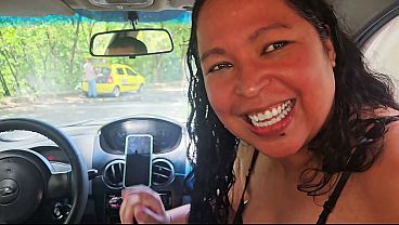Filthy Public Car Blowjob: Hotwife Swallows Stranger Cum Ass Flash